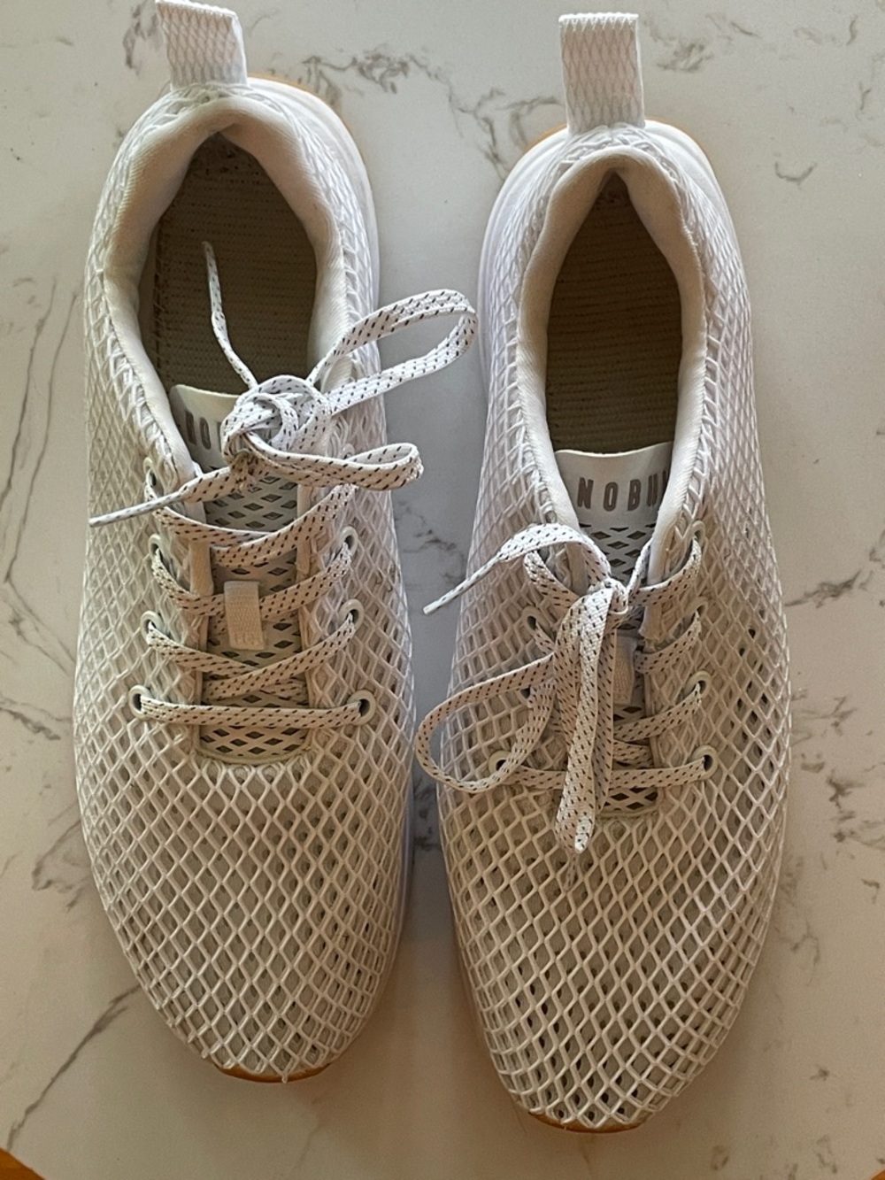 Nobull Women's White Mesh Training Sneakers sz 11.5